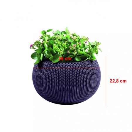Curver Ghiveci Cozy M cu set de agățat, violet închis [1]