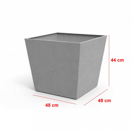 Curver Ghiveci pătrat din plastic, din beton, 48 cm [1]