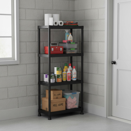 Curver Keter Plus 60/4 unghii artificiale 4 niveluri de depozitare raft negru [1]