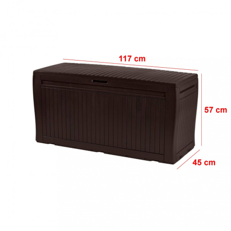 Curver Ladă de depozitare confortabilă pentru punte 270l [2]