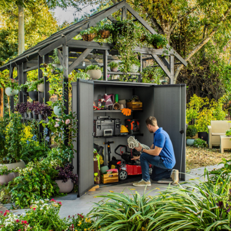 Curver Ladă de grădină din plastic Cortina Alto gri [3]