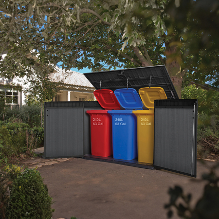 Curver Ladă de grădină din plastic Cortina Mega gri [7]