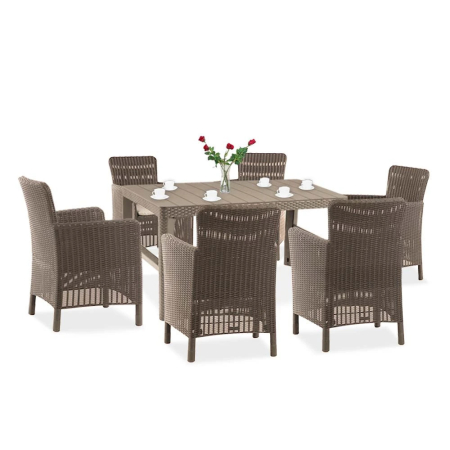 Mobilier grădină - Curver Lyton 6+1 set de mobilier de grădină