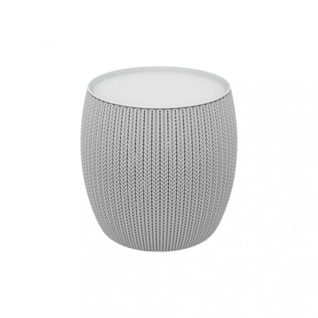 Produse temporar indisponibile - Curver Masă de depozitare cu efect de răchită Knit Single Table