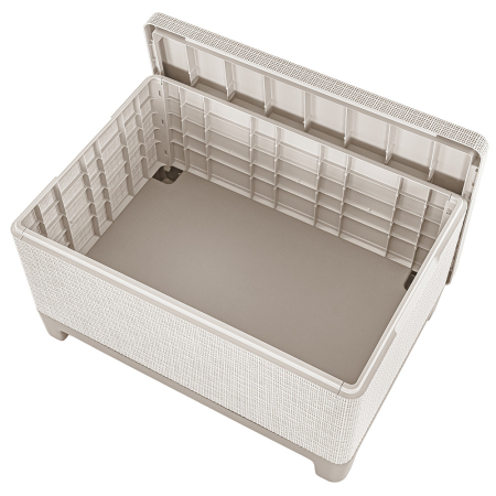 Curver Masă de depozitare Scandi din iută gri-bej pietriș [4]