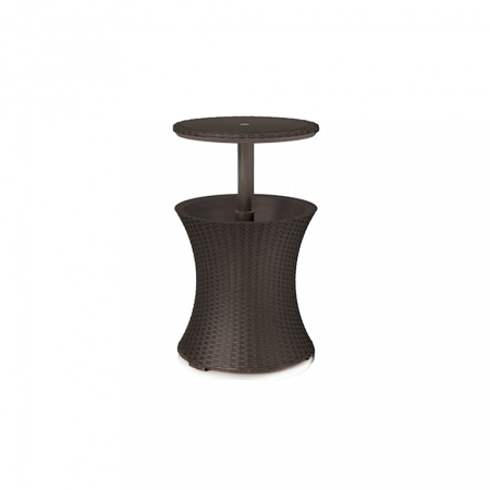 Mobilier grădină - Curver Masă de grădină Cool Bar Rattan, maro whisky