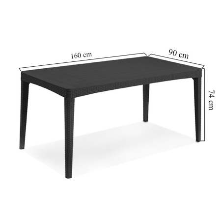 Curver Masă de grădină din plastic Girona [3]