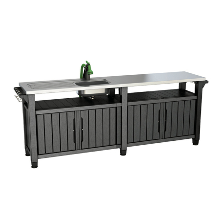 Blaturi grătar - Curver Masă de grătar de grădină Unity Chef din plastic