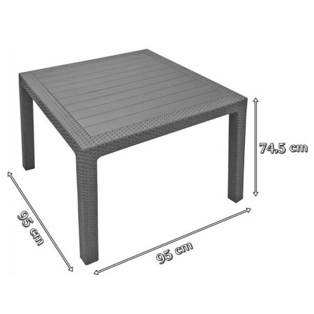 Curver Masă Melody Quartet [5]