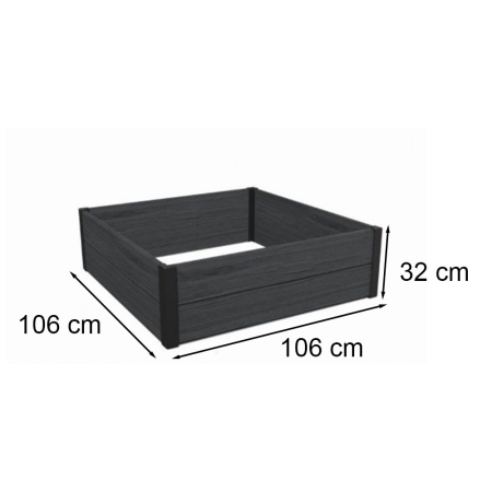 Curver Pat de flori pătrat de arțar [2]