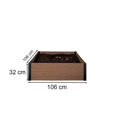 Curver Pat de flori pătrat de arțar [2]