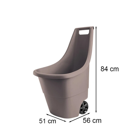 Curver Roabă de grădină din plastic Easy Go Breeze, 50 l [2]