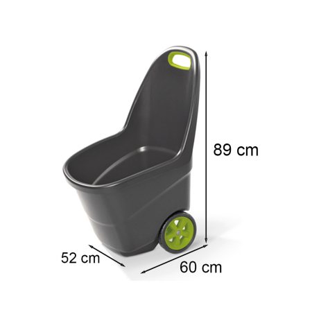 Curver Roabă de grădină Easy Go XL din plastic, 62 l [2]