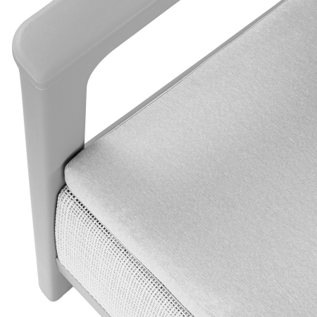 Curver Scandi linea 2 seater grădină canapea cenușă gri-gri deschis [5]