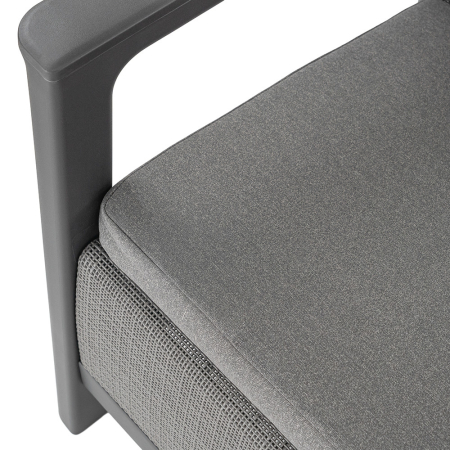 Curver Scandi linea 2 seater grădină canapea grafit-cool gri [5]