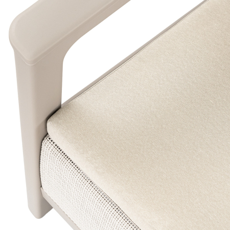 Curver Scandi linea 3 locuri grădină canapea pietriș gri-bej [5]