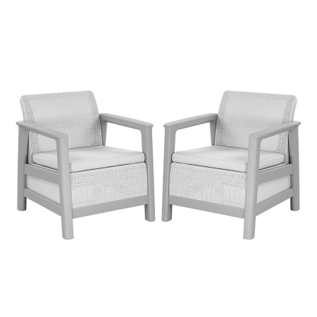 Grădină - Curver Scandi linea duo fotoliu de grădină gri cenușă-gri deschis