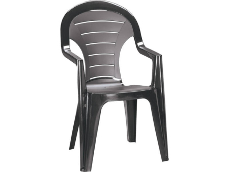 Mobilier grădină - Curver Scaun de grădină din plastic Bonaire, grafit