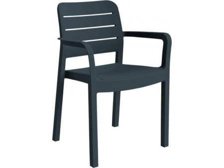 Produse temporar indisponibile - Curver Scaun de grădină din plastic Tisara cu cotiere