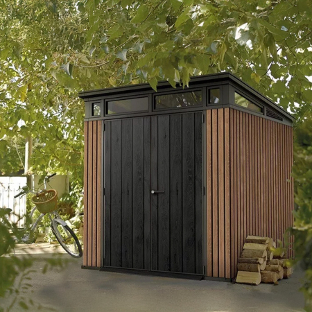 Curver Semnătură PENT 7x7 casă de grădină din plastic Veneția maro [1]