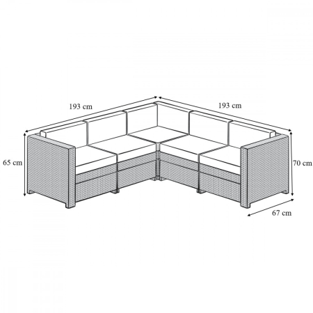 Curver Set canapea de grădină Provence [4]