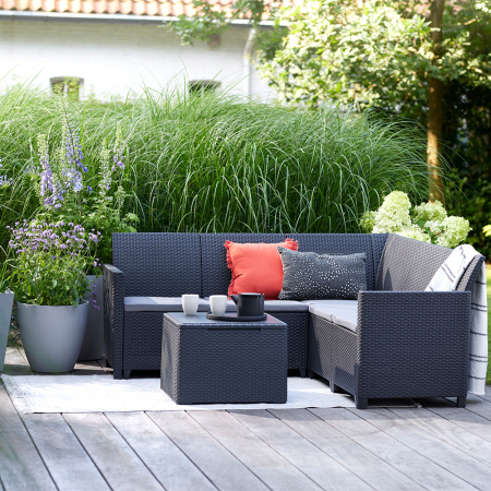 Curver Set colț de grădină Claire cu 5 locuri, masă și suport pentru perne [5]