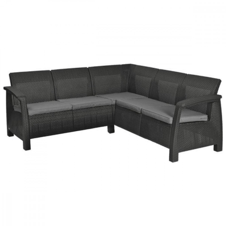 Set mobilier grădină - Curver Set de colț de grădină Corfu relax din ratan artificial