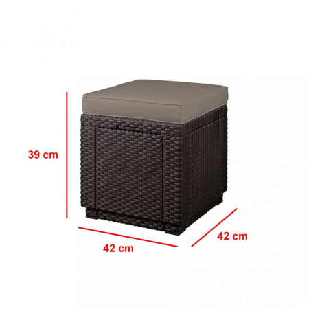 Curver Set de mobilier de grădină Alabama Party Family, maro [6]