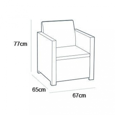 Curver Set de mobilier de grădină Alabamo Family în culoarea grafit [1]