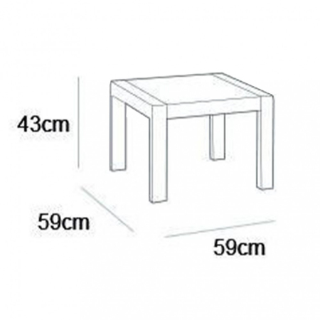 Curver Set de mobilier de grădină Alabamo, maro [2]