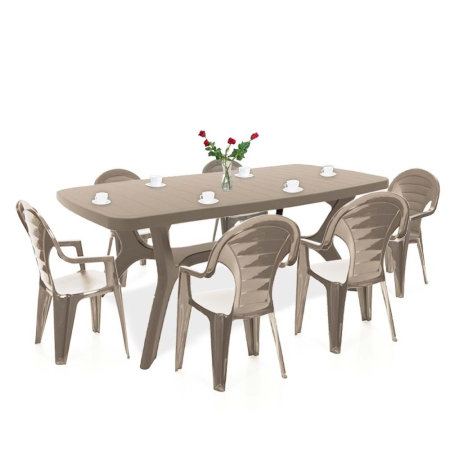 Produse temporar indisponibile - Curver Set de mobilier de grădină Bare 6 în 1