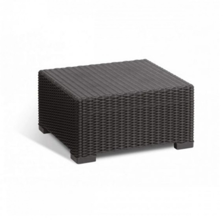 Curver Set de mobilier de grădină California cu 3 locuri, culoare grafit, cu perne gri deschis [3]