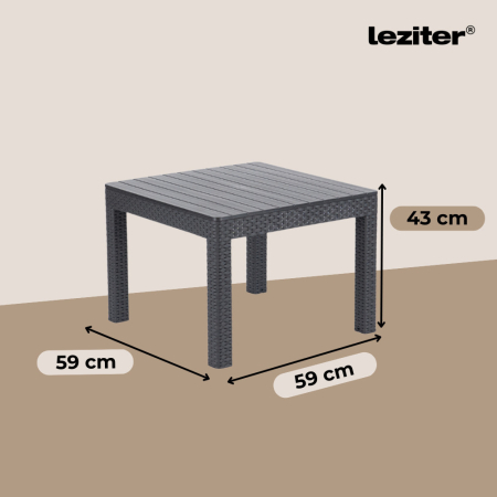 Curver Set de mobilier de grădină Claire III cu 5 locuri și masă Orlando, grafit [4]