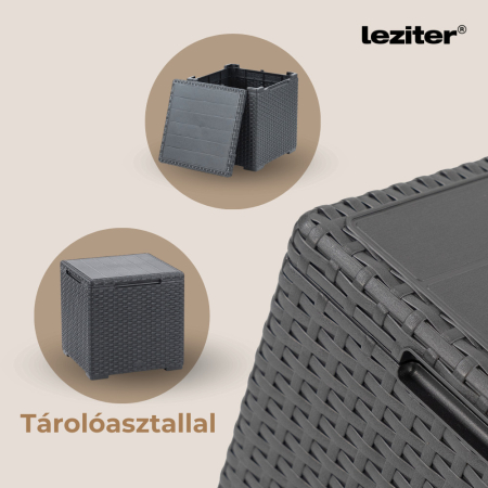 Curver Set de mobilier de grădină Claire V cu 9 locuri și masă de depozitare Vigo [6]