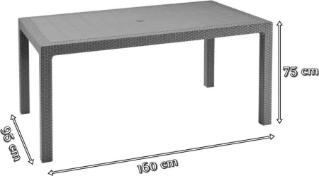 Curver Set de mobilier de grădină Corfu Fiesta duo cub grafit [4]