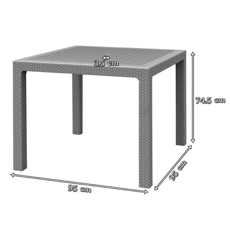 Curver Set de mobilier de grădină Corfu Fiesta Quartet 4+1 în culoarea cappuccino [2]