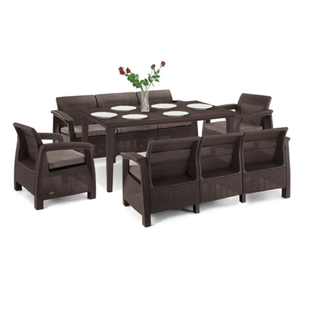 Set mobilier grădină - Curver Set de mobilier de grădină Corfu Love Max Duo cu masă Futura
