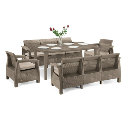Set mobilier grădină - Curver Set de mobilier de grădină Corfu Love Max Duo cu masă Futura