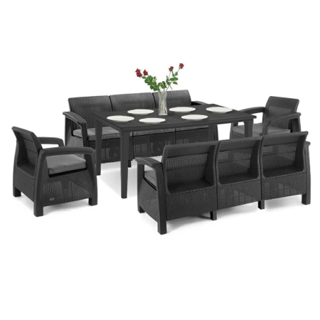 Set mobilier grădină - Curver Set de mobilier de grădină Corfu Love max duo cu masă Futura