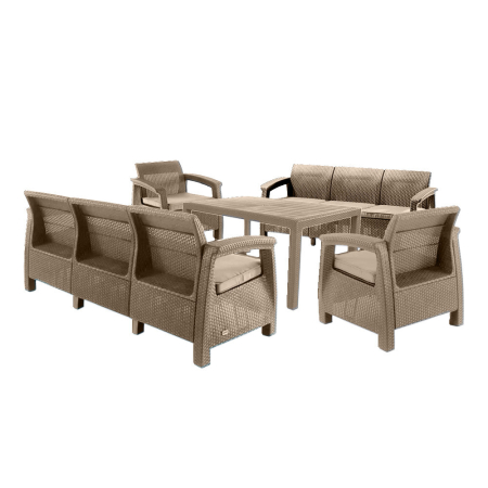 Set mobilier grădină - Curver Set de mobilier de grădină Corfu Love max duo cu masă melodică