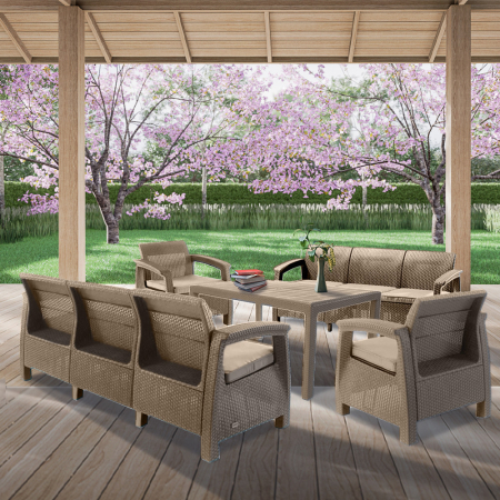 Curver Set de mobilier de grădină Corfu Love max duo cu masă melodică [2]