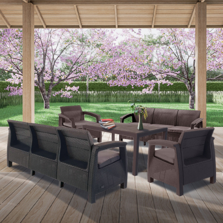 Curver Set de mobilier de grădină Corfu Love Max Duo cu masă Melody [2]