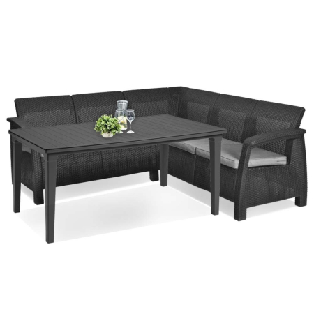 Set mobilier grădină - Curver Set de mobilier de grădină Corfu Relax cu masă Futura