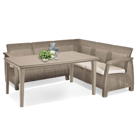 Set mobilier grădină - Curver Set de mobilier de grădină Corfu Relax cu masă Future