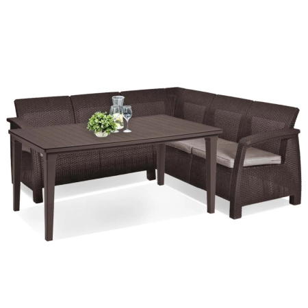 Set mobilier grădină - Curver Set de mobilier de grădină Corfu Relax cu masă Future