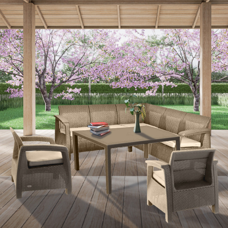 Curver Set de mobilier de grădină Corfu Relax duo cu masă melodică [2]