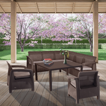 Curver Set de mobilier de grădină Corfu Relax duo cu masă melodică [2]