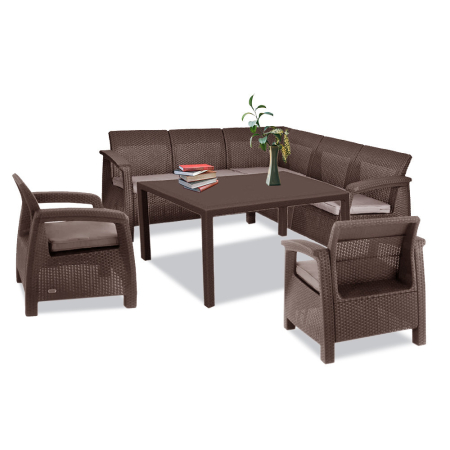 Set mobilier grădină - Curver Set de mobilier de grădină Corfu Relax duo cu masă melodică