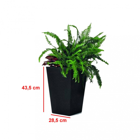 Curver Set de mobilier de grădină cu flori Alabama, culoare grafit [1]