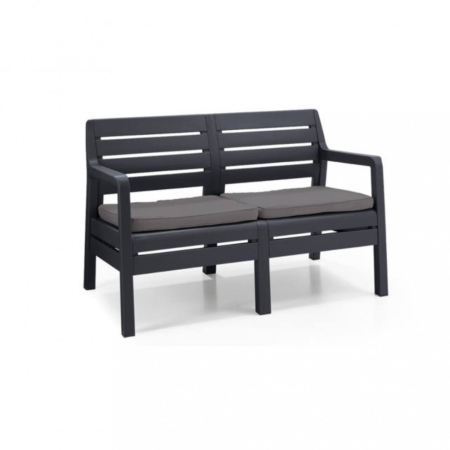 Curver Set de mobilier de grădină Delano, gri-grafit deschis cu perne [1]
